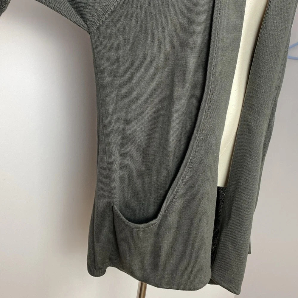 Vintage Sideffects Open Front Cardigan With Large… - image 7